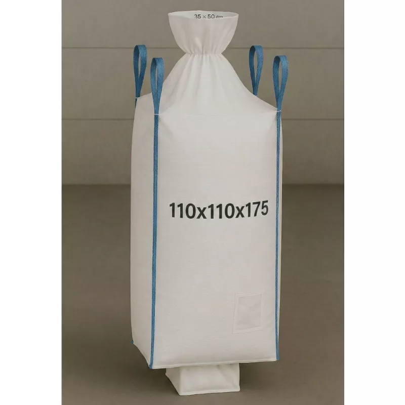 EXTRALINK Big Bag U+2 110x110x175cm 1300kg su išleidimo rankove