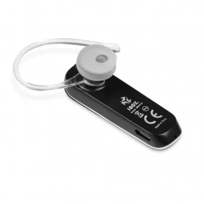 iBox BH4 Bluetooth ausinės su ausų kabliuku, belaidės, juodos