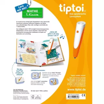 RAVENSBURGER tiptoi Lern mit mir! Mathe 1. Klasse interaktyvi mokymosi knyga
