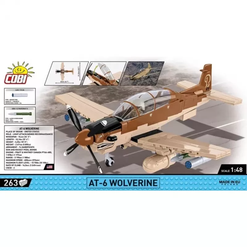 COBI 5905 AT-6 Wolverine kaladėlių rinkinys
