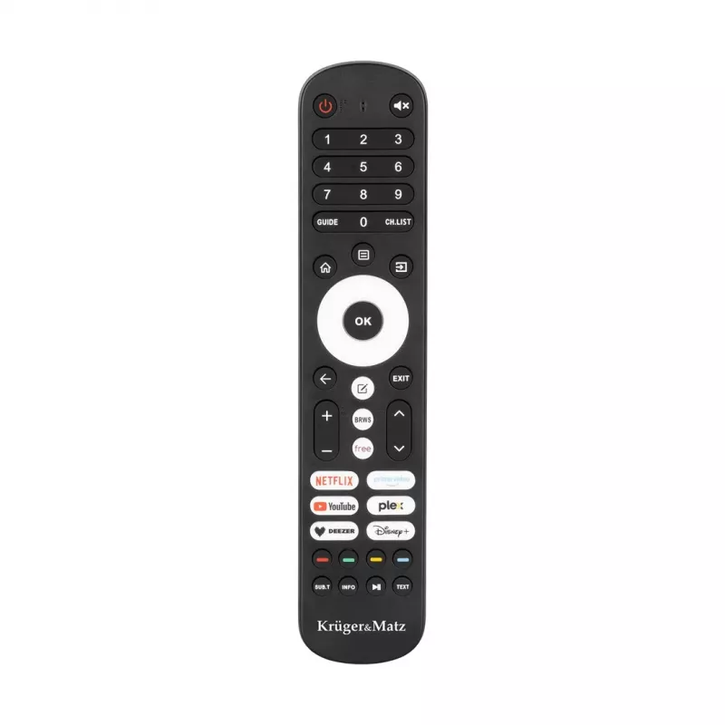 KRUGER & MATZ KM0255UHD-V3 139 cm (55 inch) 4K UHD DLED Smart TV Android TV 9.0 Wi-Fi Bluetooth Black
