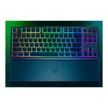 Razer Ornata V3 Tenkeyless mechaninė žaidimų klaviatūra, laidinė, RGB LED, juoda, NORD išdėstymas