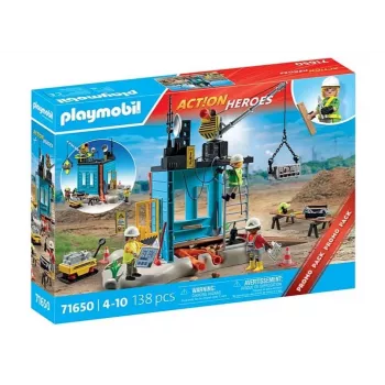 Playmobil Action Heroes 71650 Statybos aikštelės rinkinys