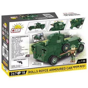 COBI KLOCKI Historical Collection Rolls-Royce Armoured Car 1920 Pattern Mk I Statybiniai Blokeliai (226 Detalės)