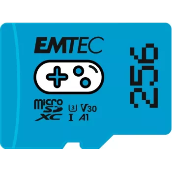 EMTEC Gaming MicroSDXC 256GB UHS-I U3 V30 A1 atminties kortelė