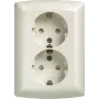 Siemens Schuko dvigubas kištukinis lizdas 10/16A 250V 5UB2211 - Maitinimo lizdų priedai