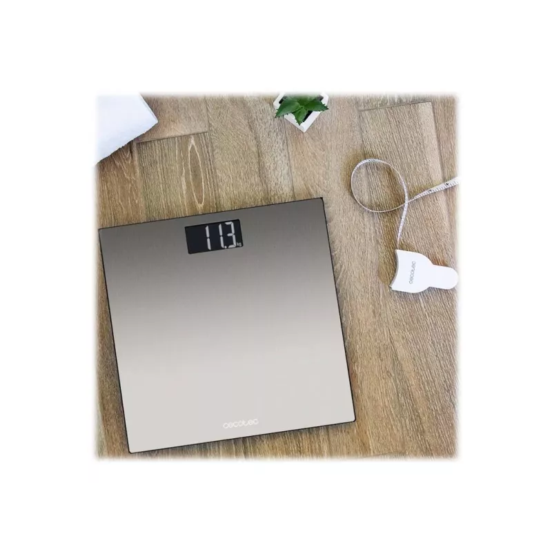 Cecotec Surface Precision 9200 Healthy Smart Body Composition Scale, 180 kg Capacity, Bluetooth, Silver