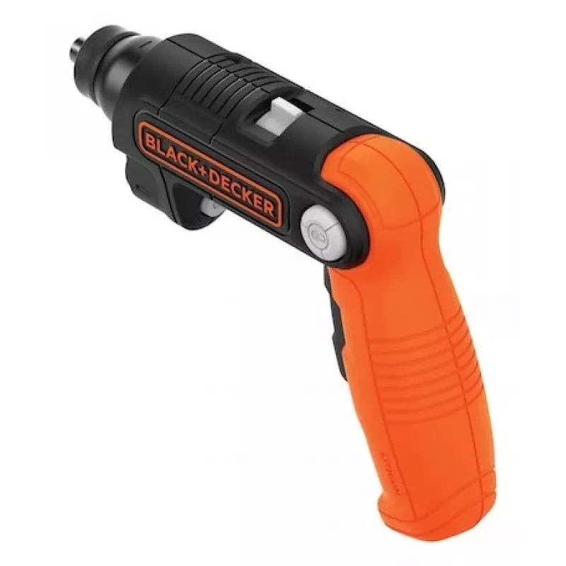 Black & Decker BDCSFL20C-QW 3,6V belaidis atsuktuvas su žibintuvėliu, juodai oranžinis