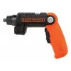 Black & Decker BDCSFL20C-QW 3,6V belaidis atsuktuvas su žibintuvėliu, juodai oranžinis
