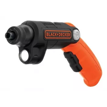 Black & Decker BDCSFL20C-QW 3,6V belaidis atsuktuvas su žibintuvėliu, juodai oranžinis