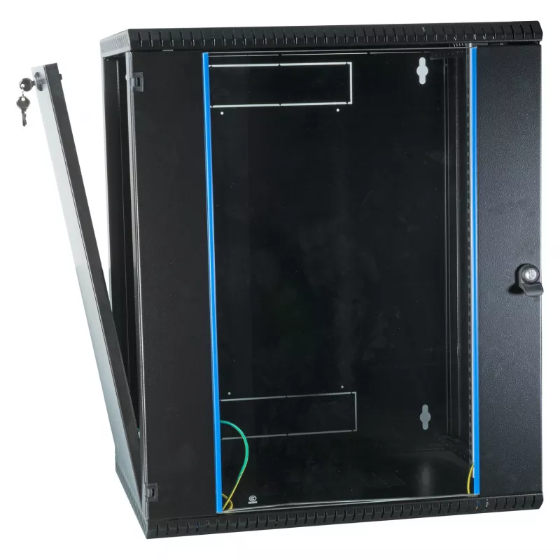 EFB 19 inch sieninis spintos korpusas 18U, fiksuotas, 1-dalies, RAL 9005, gylis 600 mm
