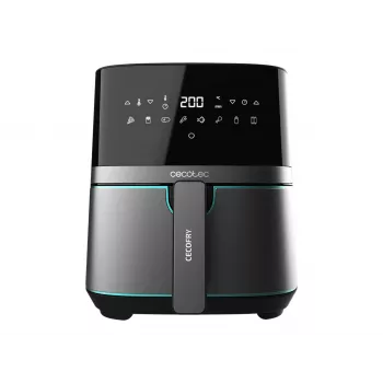 Cecotec Cecofry Full InoxBlack 5500 Pro Karšto oro gruzdintuvė, 1700 W, 5.5 L, Juoda/Nerūdijantis plienas