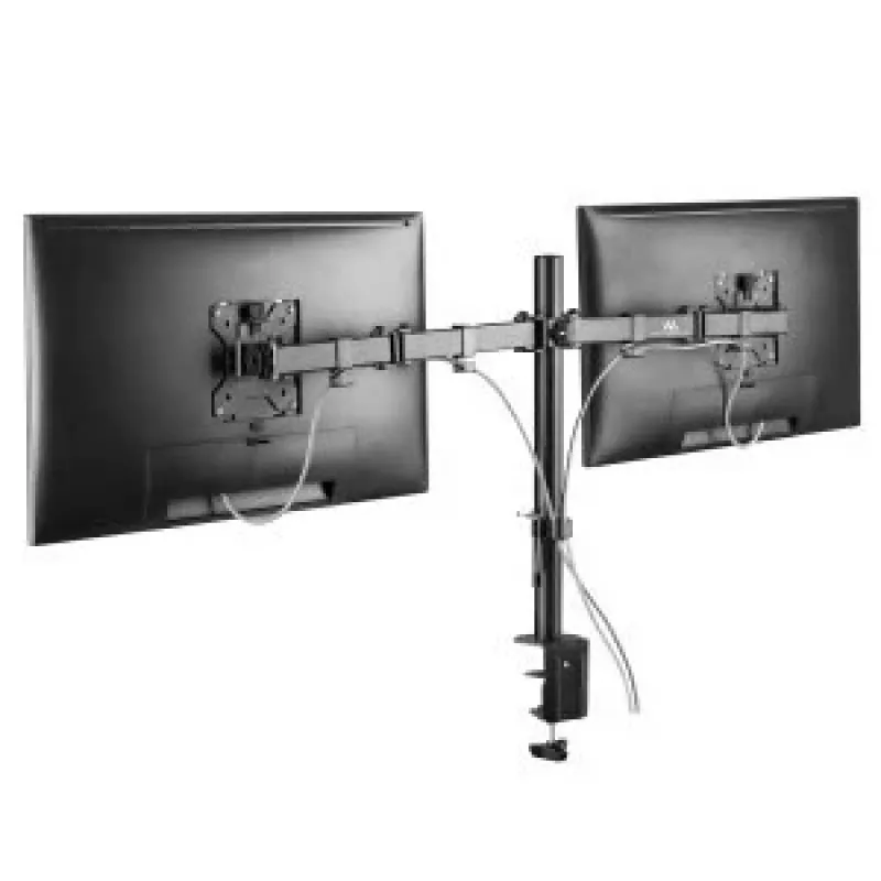 Maclean MC-884 Vieno Monitorio Laikiklis Ant Stalo 17-32 inch Ekranams, Juodas, Dujinė Spyruoklė, USB 3.0
