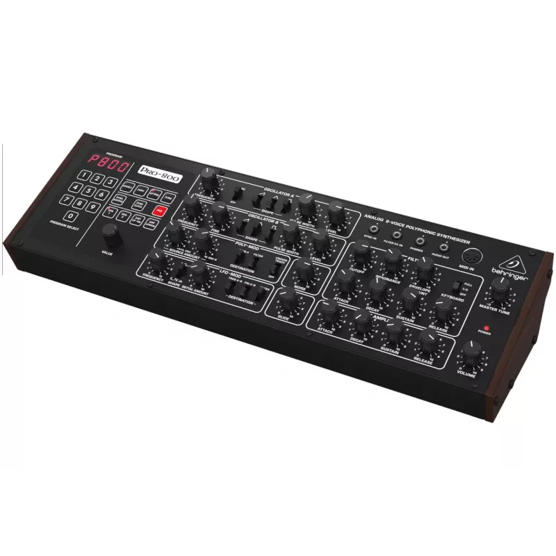 Behringer PRO-800 Analogue Synthesizer - 8-Voice Desktop Module su 16 VCO, Arpeggiatorium ir Poly Chain