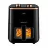 ELDOM FRITTA Karšto oro gruzdintuvė be riebalų 5.0 L, reguliuojama temperatūra, laikmatis, 1500 W, juoda