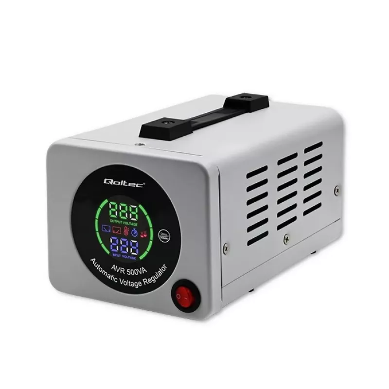 Qoltec 50722 Automatinis įtampos stabilizatorius AVR 500VA 300W