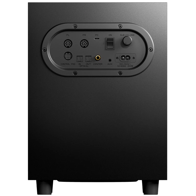 SteelSeries Arena 9 5.1 kanalų garsiakalbių sistema su belaidžiu žemų dažnių garsiakalbiu, Bluetooth 5.0, RGB apšvietimu, juoda