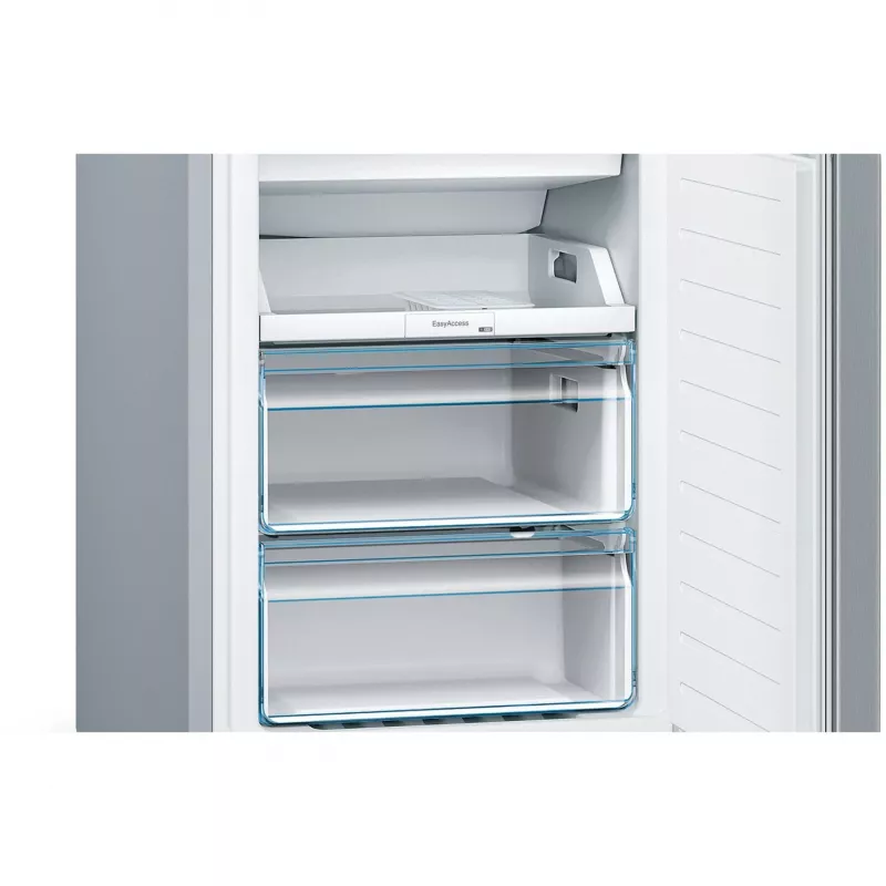 Bosch KGN36NLEA Serie 2 šaldytuvas su šaldikliu, nerūdijančio plieno išvaizda, 308 L bendras naudingas tūris, energijos klasė E