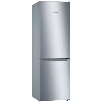Bosch KGN36NLEA Serie 2 šaldytuvas su šaldikliu, nerūdijančio plieno išvaizda, 308 L bendras naudingas tūris, energijos klasė E