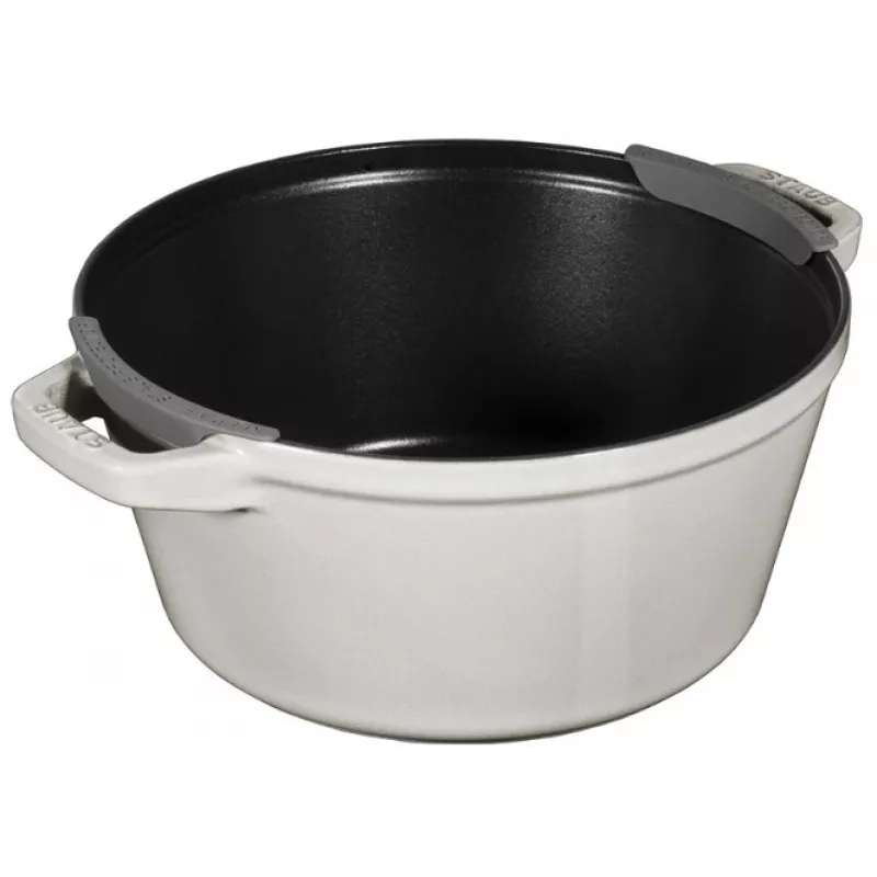 Staub La Cocotte Apvalus ketaus puodas 24 cm 3.8 L Juodas