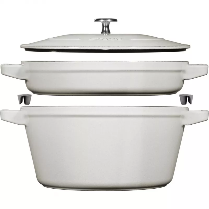 Staub La Cocotte Apvalus ketaus puodas 24 cm 3.8 L Juodas