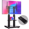 ONKRON TS2811E-B Mobilus televizoriaus stovas 50-120 colių ekranams, juodas