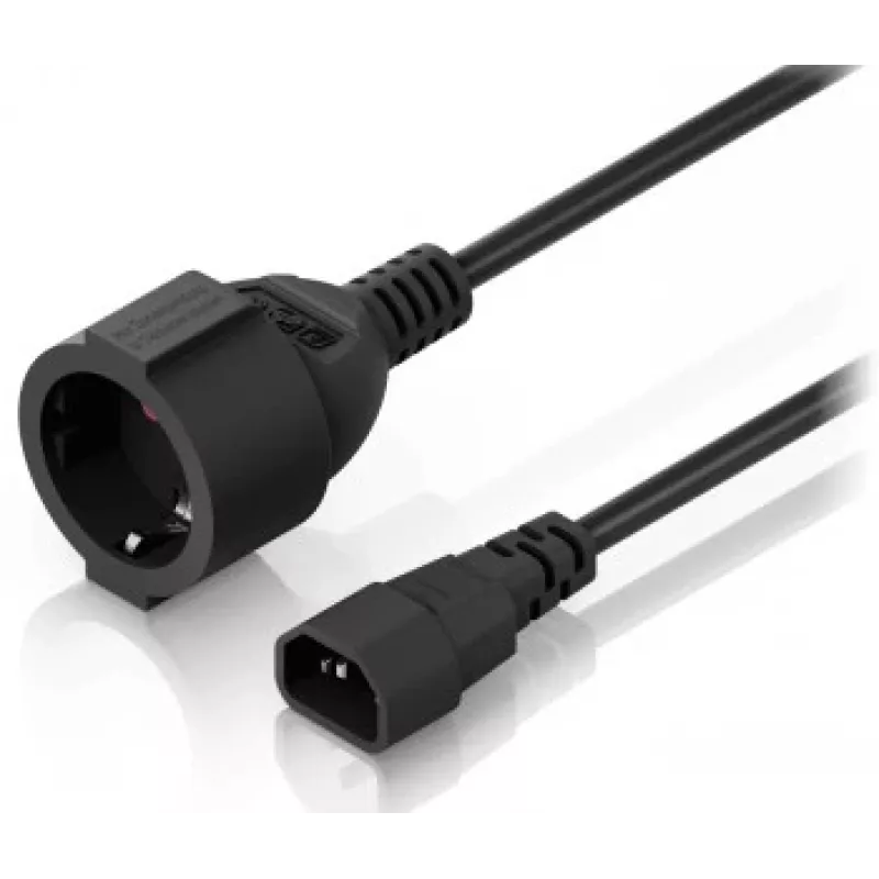 Ubiquiti C14 Type F Schuko Adapter Cable 0,3m Black