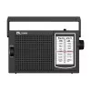 ELTRA Radio IZA-5 Black nešiojamas FM radijas su AM LW juostomis, AUX įėjimu, baterijos / tinklo maitinimas