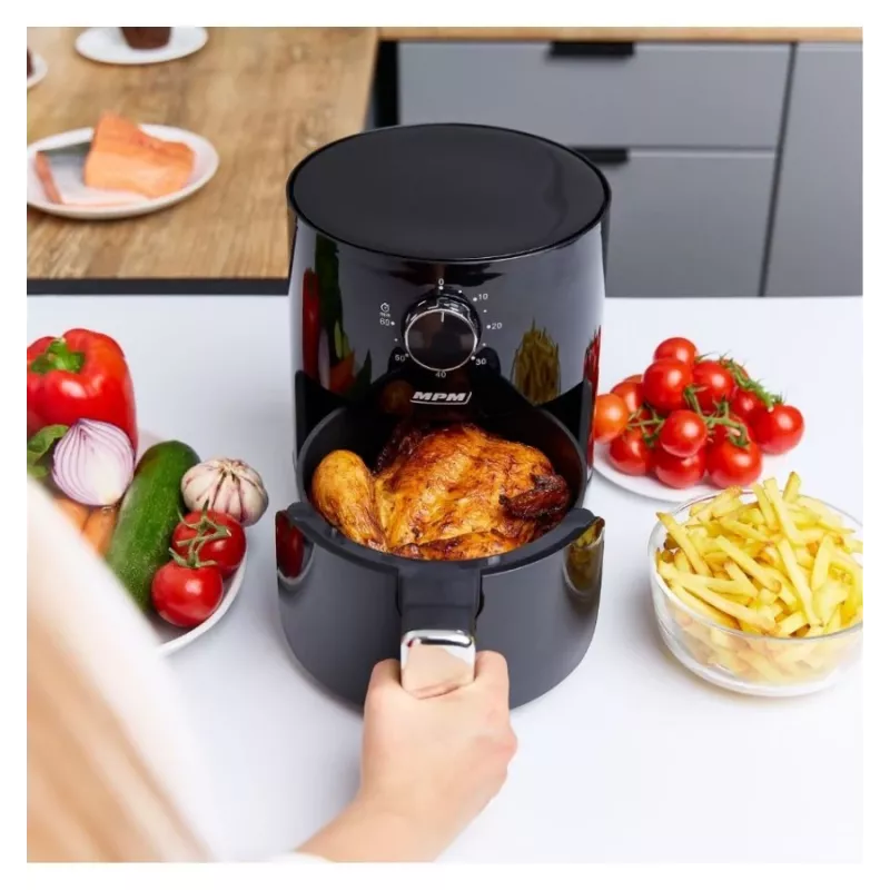 MPM MFR-12 Oro gruzdintuvė 1500W 3.2L Juoda