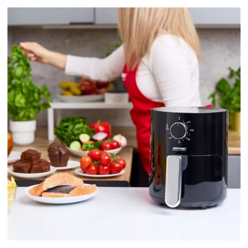 MPM MFR-12 Oro gruzdintuvė 1500W 3.2L Juoda