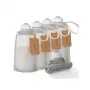 MOMCOZY Silicone Milk Storage Bags Grey 5-Pack