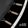REBEL Active Trampoline PRO 8ft/244cm su apsauginiu tinklu ir kopėtėlėmis