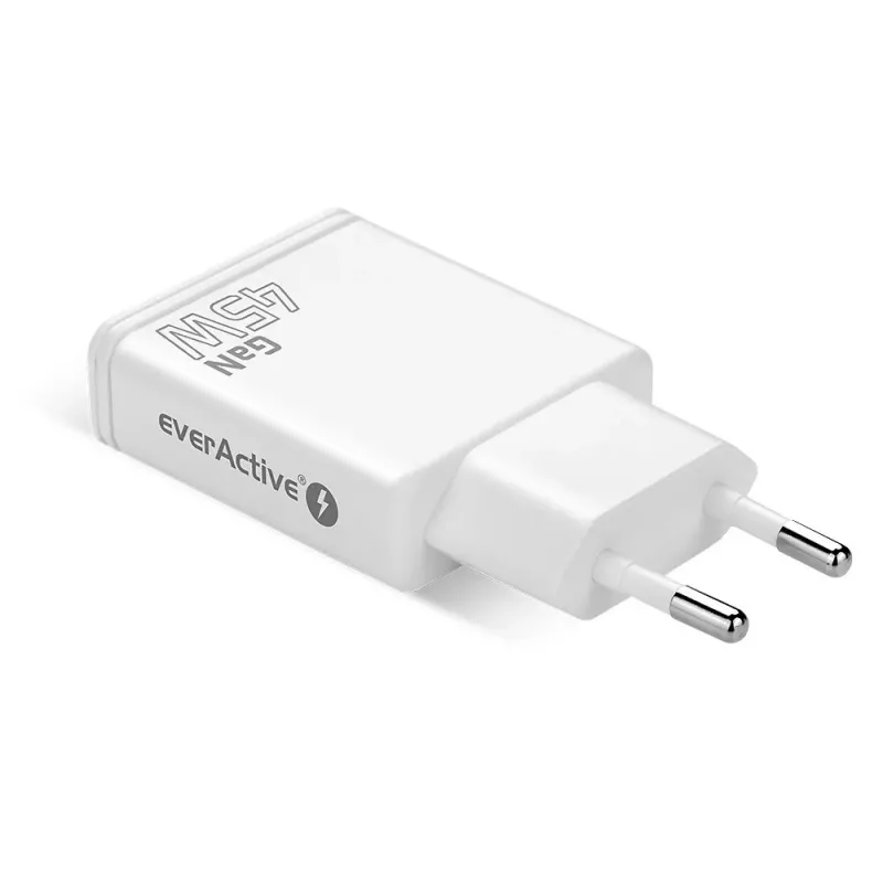 EVERACTIVE GaN QC3.0 45W USB-C Wall Charger SC-460Q White
