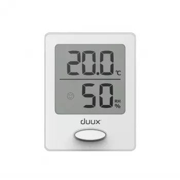 Duux Sense Hygrometer + Thermometer White LCD Display