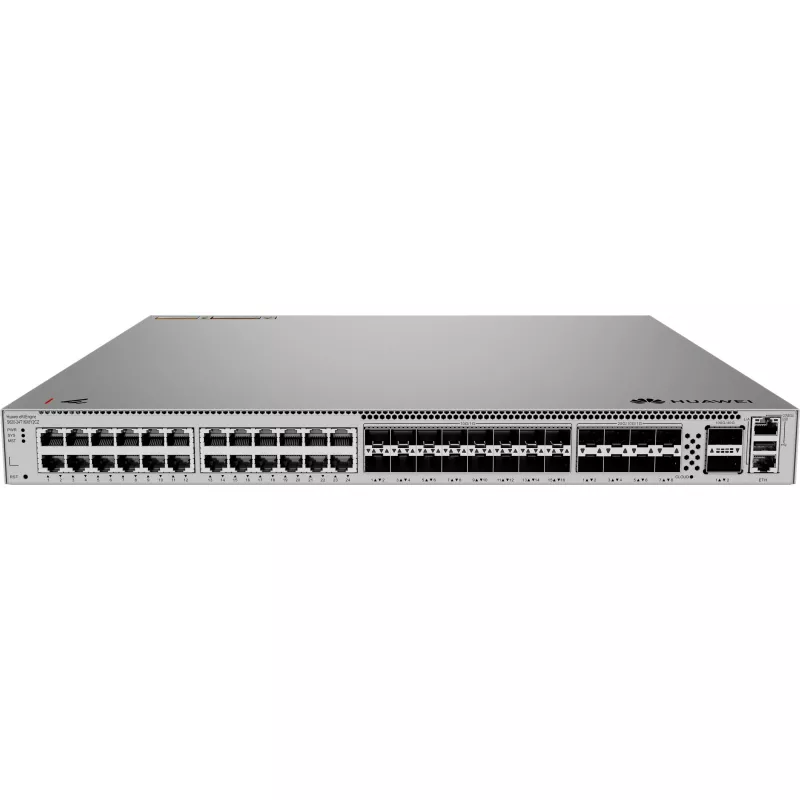 Huawei S620-24T16X8Y2CZ valdomas L3 tinklo jungiklis - 24x Gigabit + 16x 10G SFP+ + 8x 25G SFP28 + 2x 100G QSFP28, montuojamas į stelažą