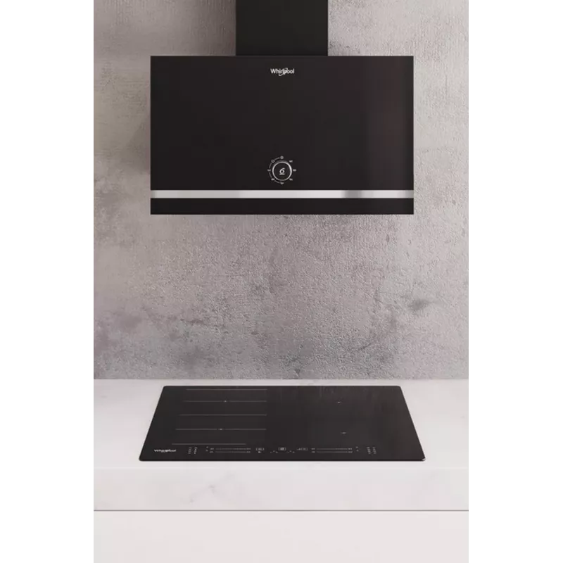 Whirlpool WHVA 62F LM K Sieninis Gartraukis, 59.8 cm, 485 m³/h, Mechaninis, LED, Juodas