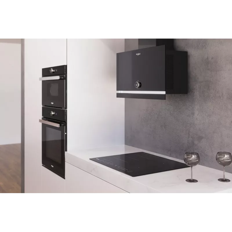 Whirlpool WHVA 62F LM K Sieninis Gartraukis, 59.8 cm, 485 m³/h, Mechaninis, LED, Juodas