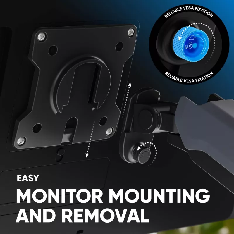 ONKRON G95-G Monitor Laikiklis 17-45 colių Monitoriams, Graphite