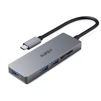 AUKEY CB-C63 USB-C Hub Ultra Slim 4-in-1 Aluminum Space Gray