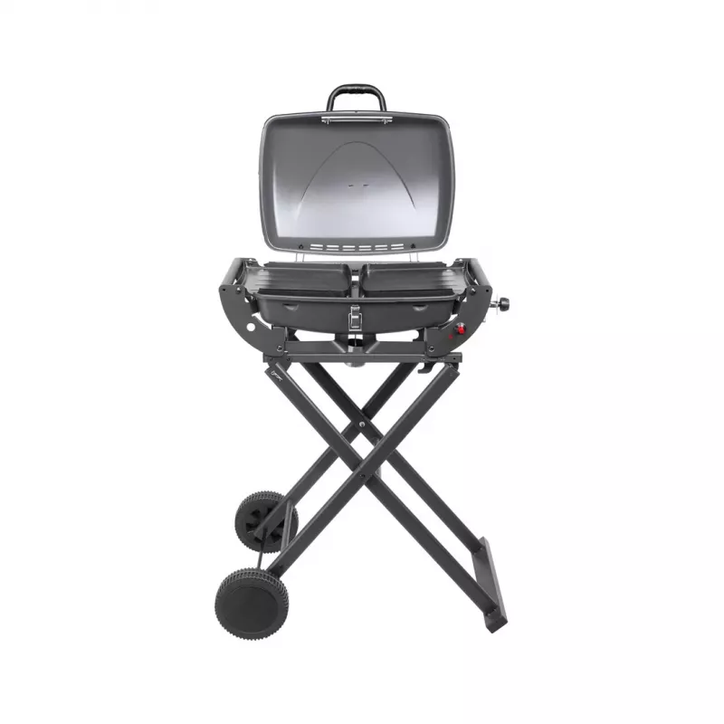 TEESA BBQ 1000 1-Burner Gas Barbecue, Portable, Black