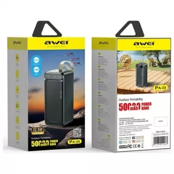 AWEI PA-13 Power Bank 50000mAh 22,5W Juoda