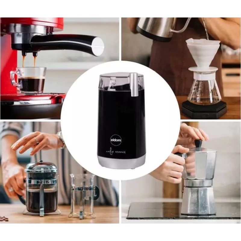 ELDOM MK40 Coffee Grinder Black 150W Blade Grinder