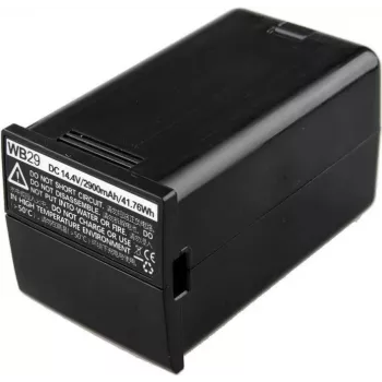Godox WB29 Ličio jonų baterija, skirta AD200 Pro, 2900 mAh, 14,4 V, juoda