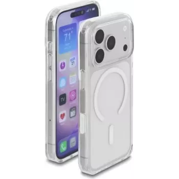 Delock apsauginis dėklas, skirtas iPhone 17 Pro, suderinamas su MagSafe, permatomas-baltas (81643)