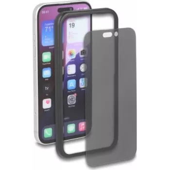 Delock Grūdinto stiklo privatumo ekrano apsauga, skirta Apple iPhone 17 Pro, su dvipusiu apsauginiu filtru ir montavimo rėmeliu (81647)
