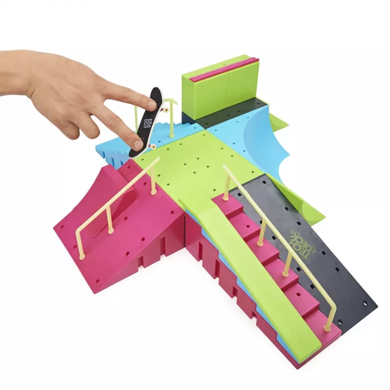 SPINMASTER Tech Deck Ramp X-Connect Neon Mega Park su pirštų riedlente