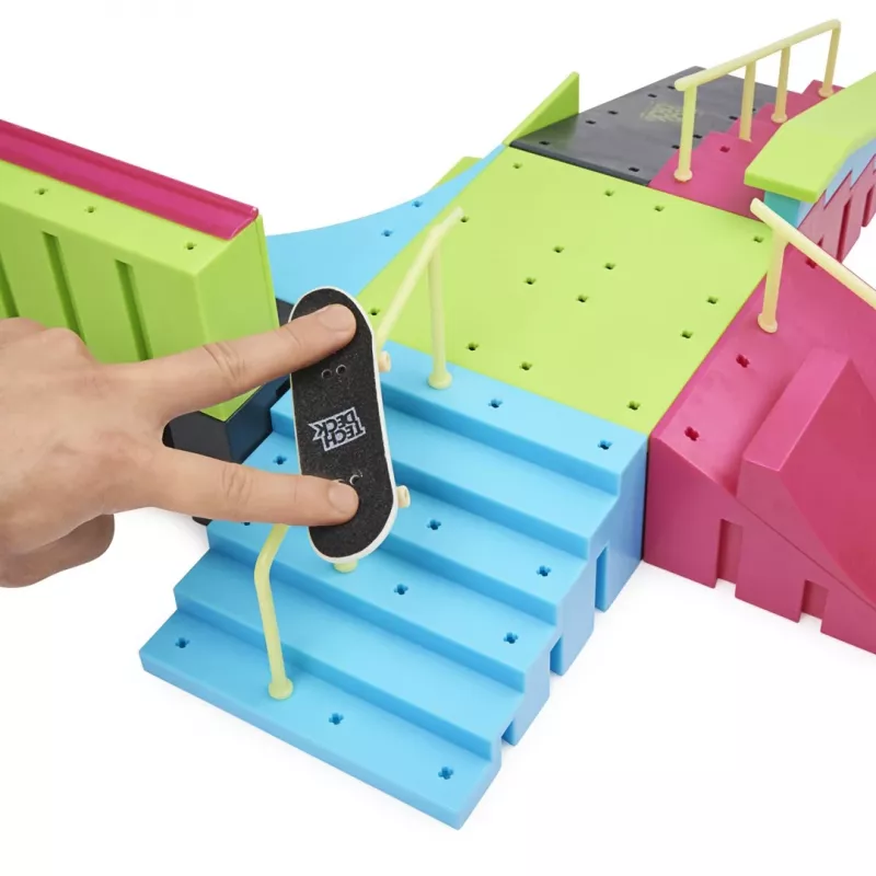 SPINMASTER Tech Deck Ramp X-Connect Neon Mega Park su pirštų riedlente