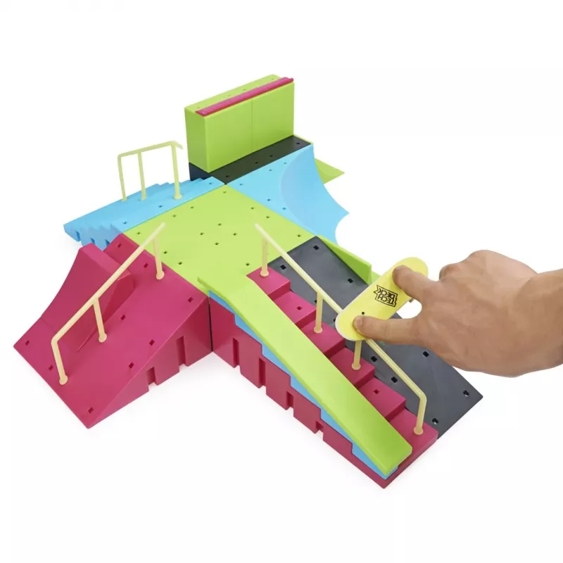 SPINMASTER Tech Deck Ramp X-Connect Neon Mega Park su pirštų riedlente