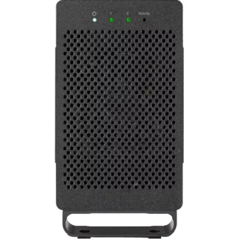 OWC Mercury Elite Pro Dual - Išorinis RAID dėklas - 2 vietos - 2.5/3.5 colio - SATA I/II/III - USB 3.1 Gen 1 ir eSATA - Aliuminis - Juoda