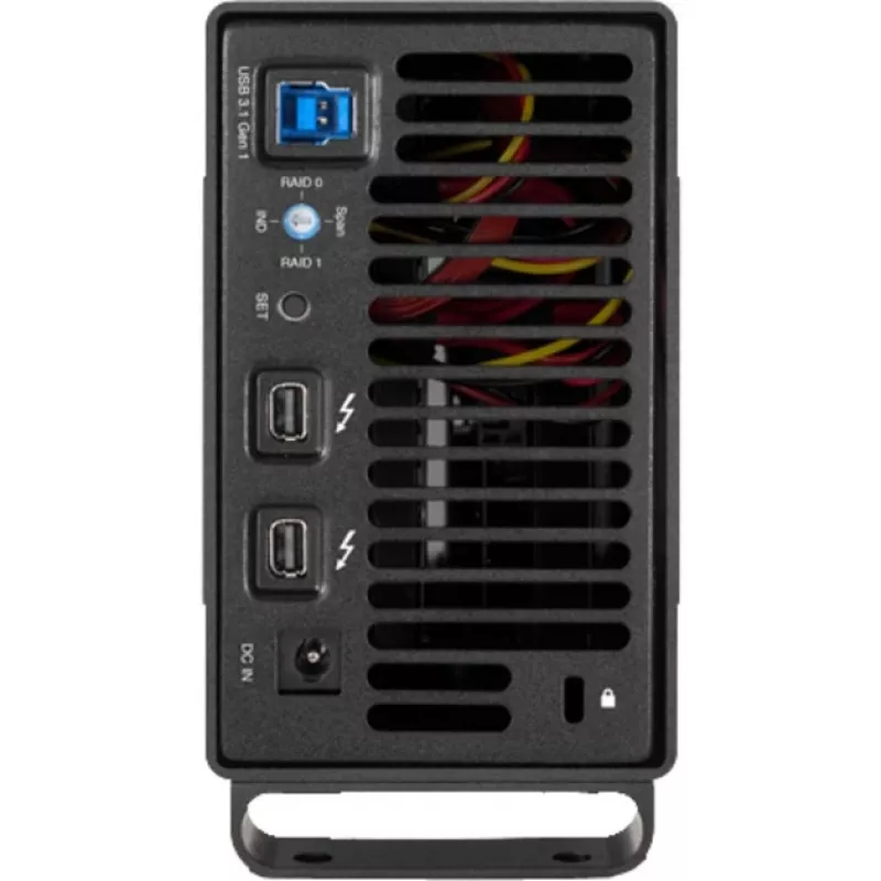 OWC Mercury Elite Pro Dual - Išorinis RAID dėklas - 2 vietos - 2.5/3.5 colio - SATA I/II/III - USB 3.1 Gen 1 ir eSATA - Aliuminis - Juoda